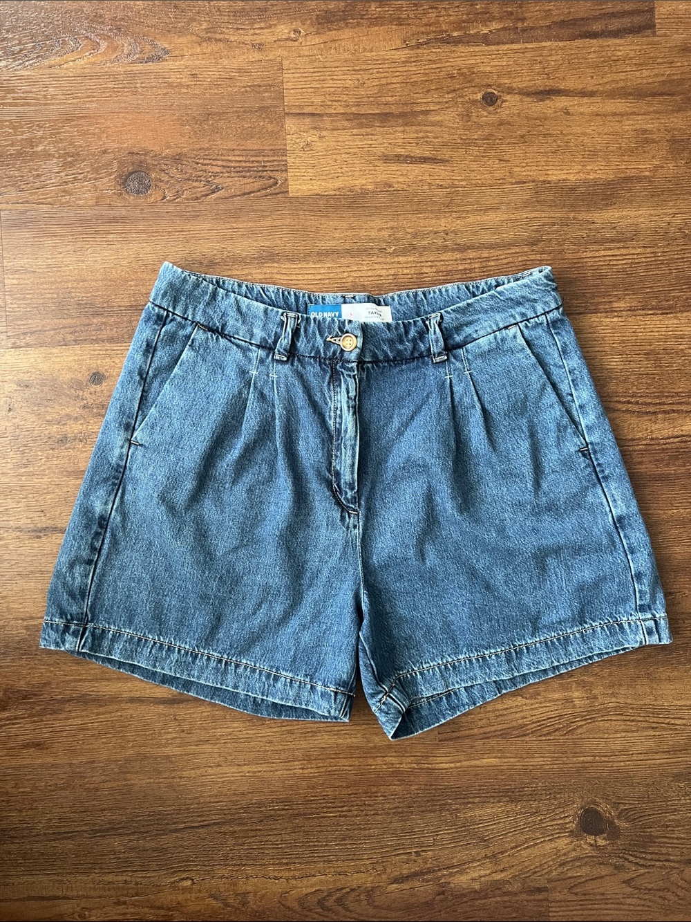Old Navy High-Waist Blue Denim Shorts